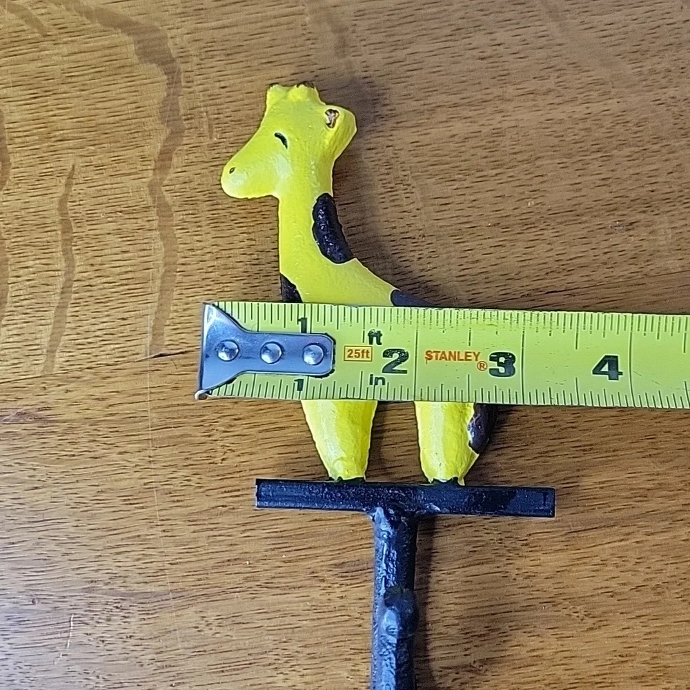Cast Iron Giraffe Wall Hook Key Coat Towel Purse Hanger